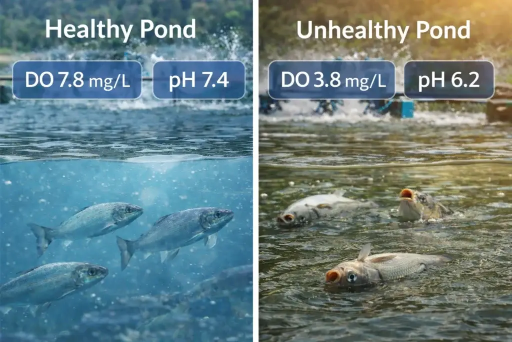 Causes of  Fish Dying in Aquaculture Ponds