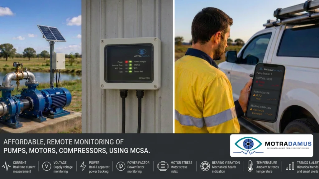 Remote Motor Condition Monitoring for Pumps and Compressors